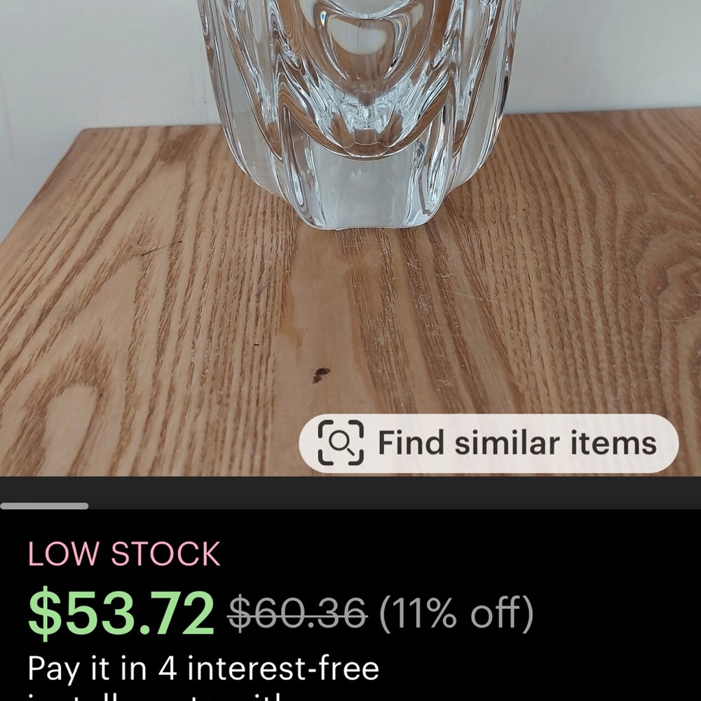 Orrefors Sweden
Fleur Crystal Vase- vintage - Picture 4 of 6